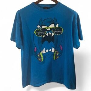 Vintage 90s Looney Tunes Tasmania Devil TAZ Graphic T-shirt Size Large